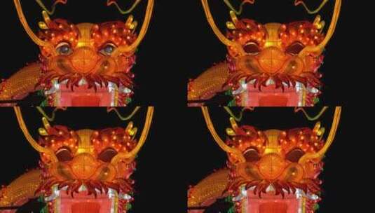 北京什刹海荷花市场元宵节灯会传统文化龙年高清在线视频素材下载