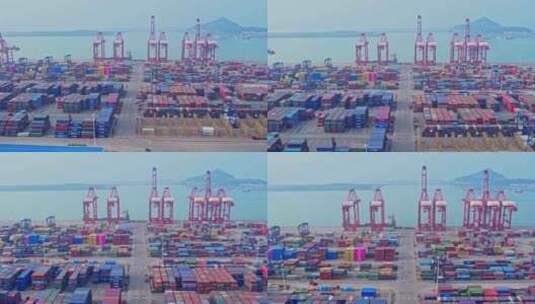 港口码头集装箱海运物流新质生产力高清在线视频素材下载