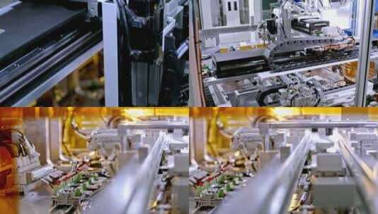 精密机械生产机器自动化制造特写高清在线视频素材下载