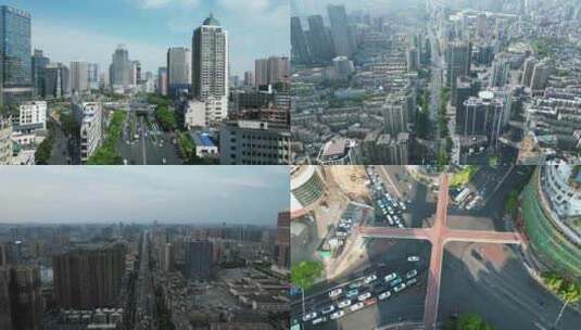 长沙城市交通航拍高清在线视频素材下载