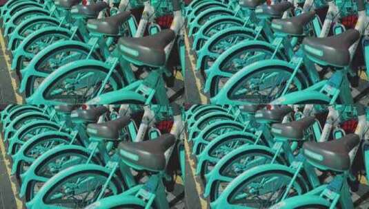 共享单车自行车滴滴单车C0404高清在线视频素材下载