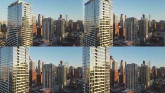 建筑物视频素材-城市建筑物的空中视频高清在线视频素材下载