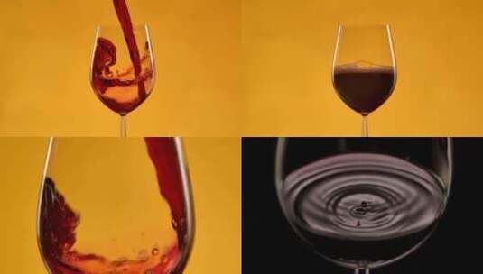 倒红酒 葡萄酒 红酒倒酒 酒水展示高清在线视频素材下载
