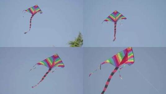 风筝飞翔 风筝 飞风筝高清在线视频素材下载