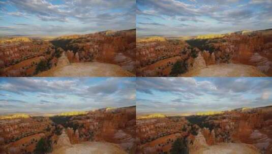 布莱斯峡谷的岩层天际线景观高清在线视频素材下载