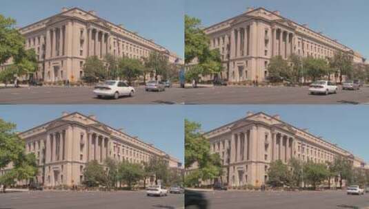 国家档案馆楼前交通高清在线视频素材下载