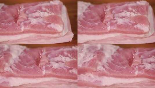 清洗过的猪肉高清在线视频素材下载