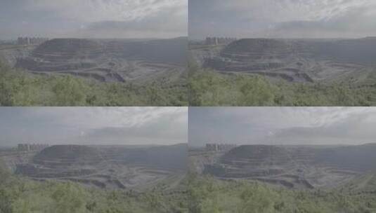 大型露天矿矿山延时LOG高清在线视频素材下载