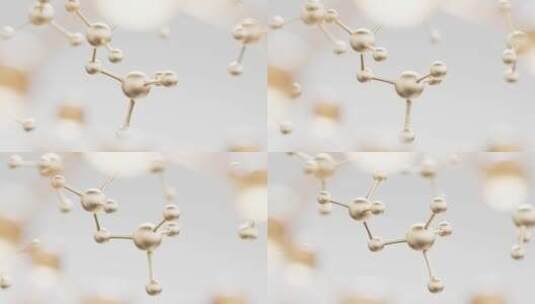 科技分子结构动画高清在线视频素材下载