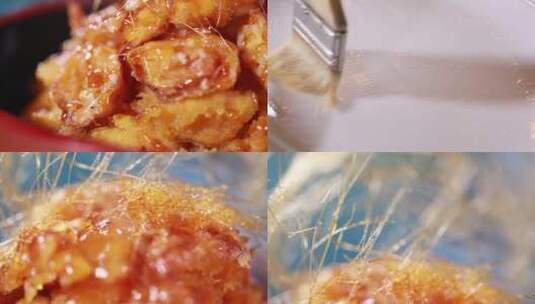 【镜头合集】中华美食拔丝红薯高清在线视频素材下载