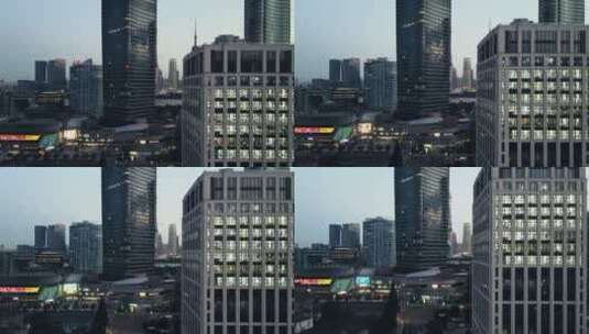 上海北外滩白玉兰大厦高清在线视频素材下载