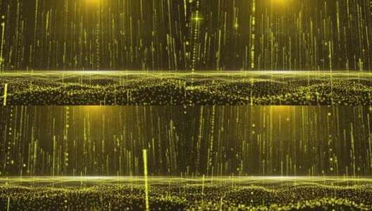 金色科技粒子光线上升年会颁奖舞台高清在线视频素材下载