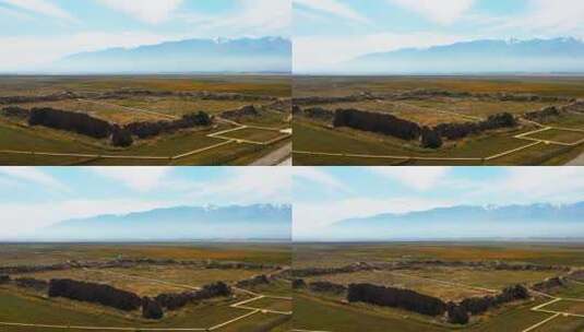 新疆哈密大河唐城遗址高清在线视频素材下载