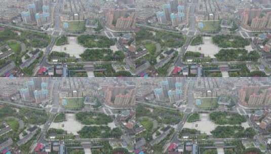 湖南湘乡市城市风光全景航拍高清在线视频素材下载