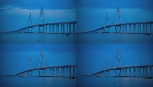 杭州湾跨海大桥延时高清在线视频素材下载