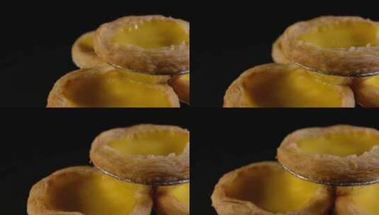 甜品甜点葡式蛋挞高清在线视频素材下载