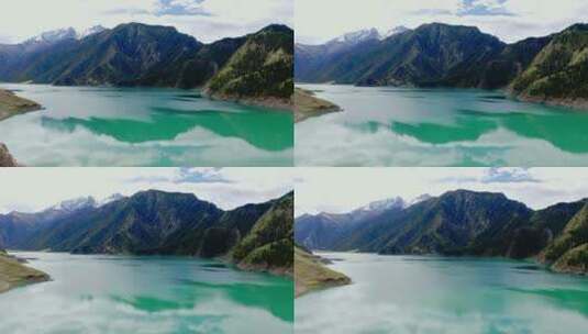 瓦蓝色的湖泊高清在线视频素材下载