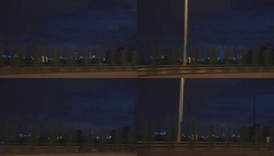 上海高架城市夜景高清在线视频素材下载