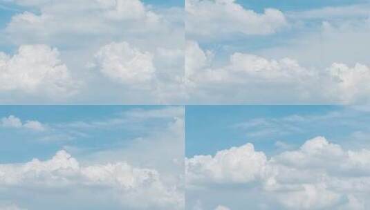 蓝天白云风和日丽好天气延时摄影空镜头高清在线视频素材下载