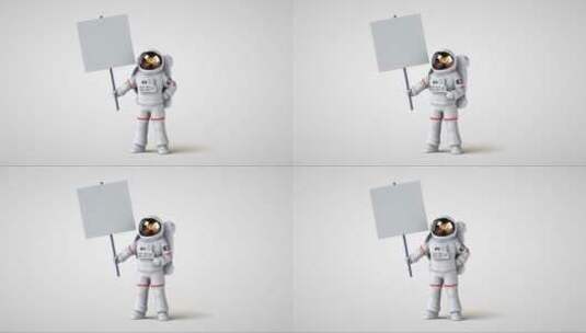 卡通宇航员动画高清在线视频素材下载