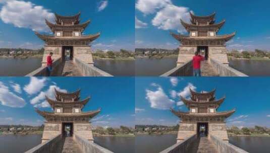 【正版素材】云南建水十七孔桥4高清在线视频素材下载