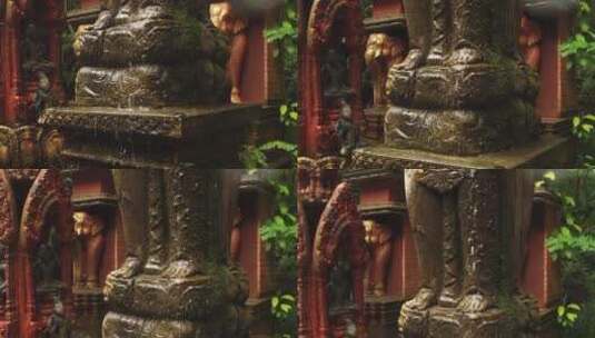 寺庙雕像慢镜头高清在线视频素材下载