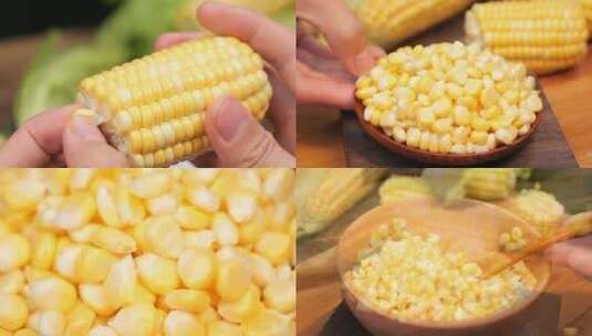 玉米  新鲜水果玉米高清在线视频素材下载
