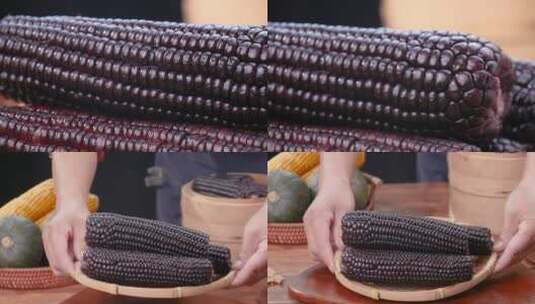 黑糯玉米高清在线视频素材下载
