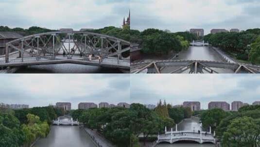 老上海外白渡桥高清在线视频素材下载