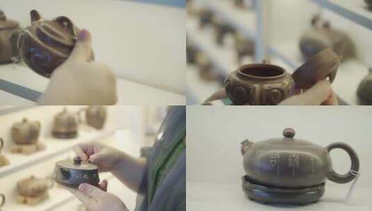坭兴陶 茶 茶具高清在线视频素材下载