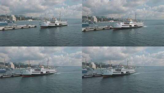 码头的船高清在线视频素材下载