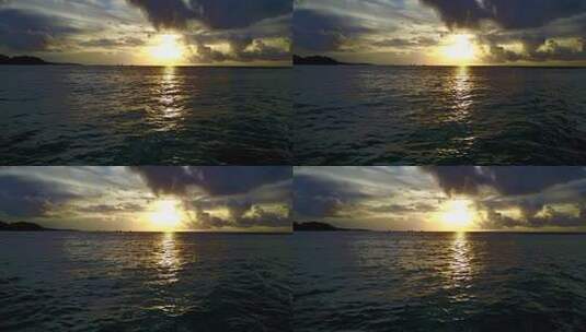 日出的海洋美景高清在线视频素材下载