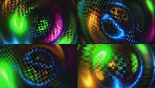 移动彩虹粒子波背景 4K无限循环动画高清在线视频素材下载