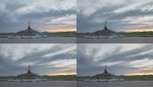 内蒙古赤峰乌兰布统大草原清新治愈夏季风光高清在线视频素材下载