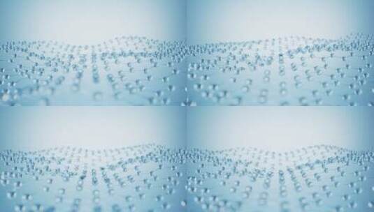 水分子串联结构模拟高清在线视频素材下载