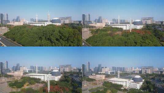 浙江省温州市温州科技馆城市环境高清在线视频素材下载