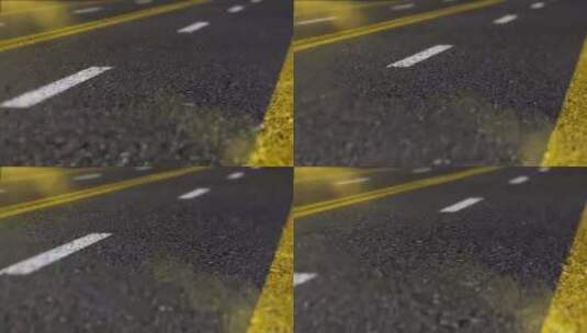 马路材质  柏油路 地面 公路面 马路高清在线视频素材下载