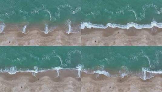 沙滩海浪空镜高清在线视频素材下载