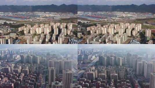 重庆科学城物流园高速微电园发展圈高清在线视频素材下载