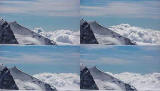 雪山与云海高清在线视频素材下载