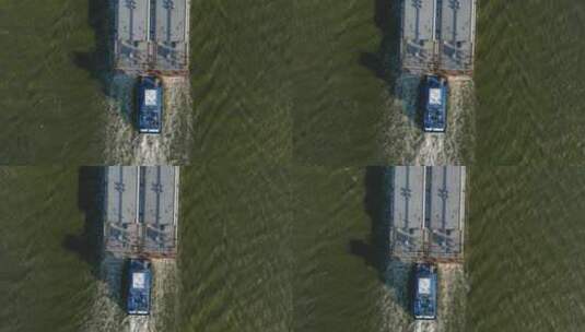 水上大型油轮高清在线视频素材下载