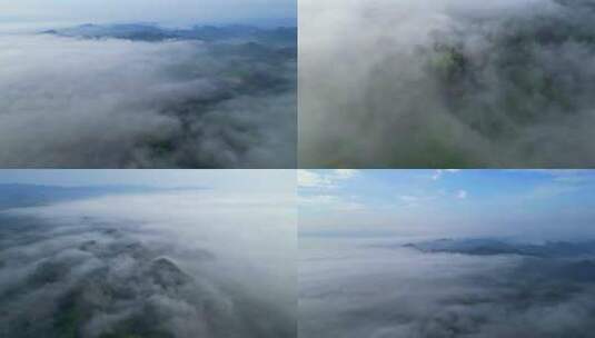 云雾围绕的大山 4K60帧实拍高清在线视频素材下载