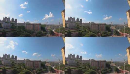 延时摄影下的重庆蓝天白云高清在线视频素材下载