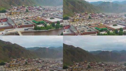 拉卜楞寺  佛教学院  藏族 藏教佛学院高清在线视频素材下载