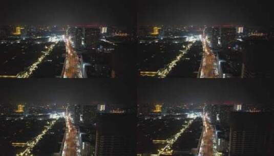 河北邯郸城市夜景灯光交通航拍 (36)高清在线视频素材下载
