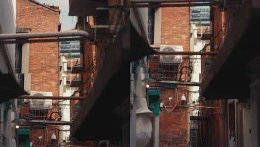 上海弄堂建筑高清在线视频素材下载