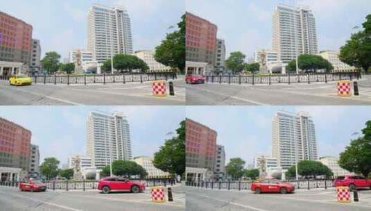 广州老街 老广州 街道 街景 海珠广场雕塑高清在线视频素材下载