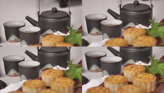 中秋月饼团圆礼品高清在线视频素材下载