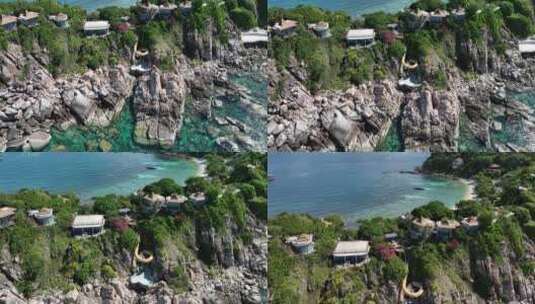 泰国涛岛Koh Tao海岛自然风光航拍高清在线视频素材下载