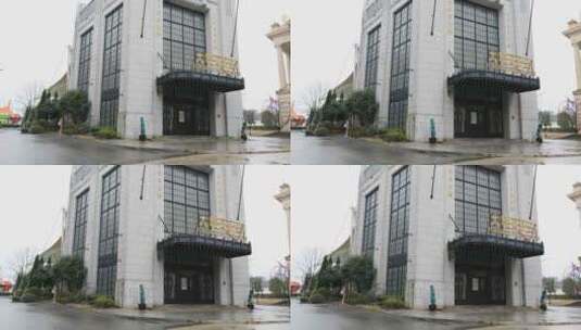 苏州华谊兄弟电影世界特色建筑高清在线视频素材下载